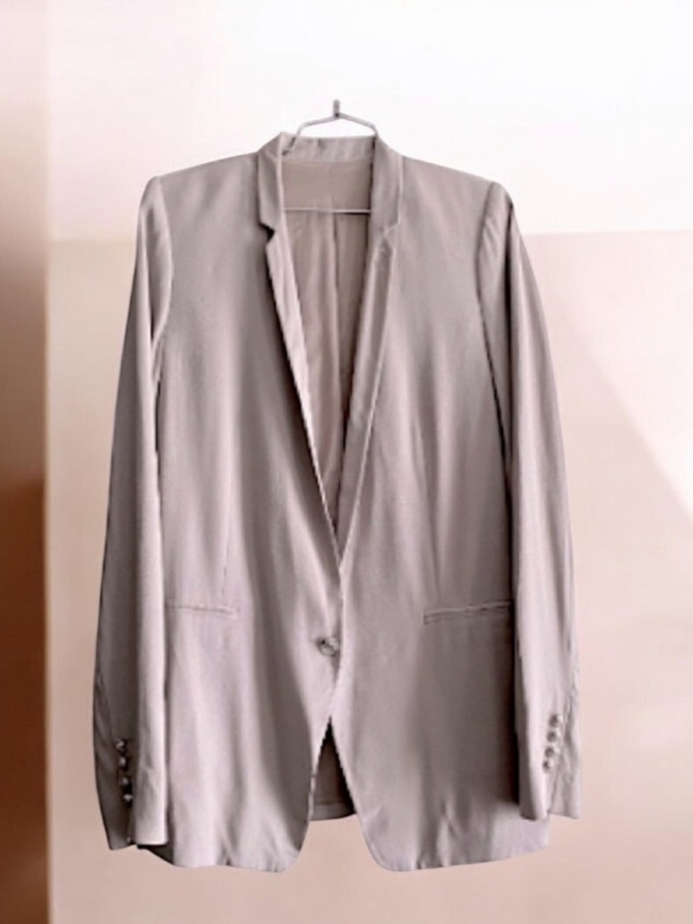 The Kooples Classic Light Grey Blazer Size 40
